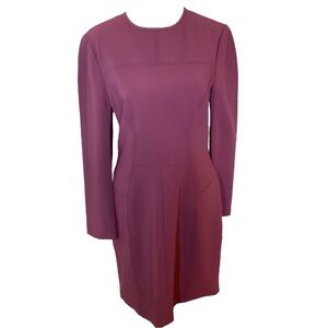 Yigal Azrouel Burgundy Sheath Dress Size 10 Silk Blend